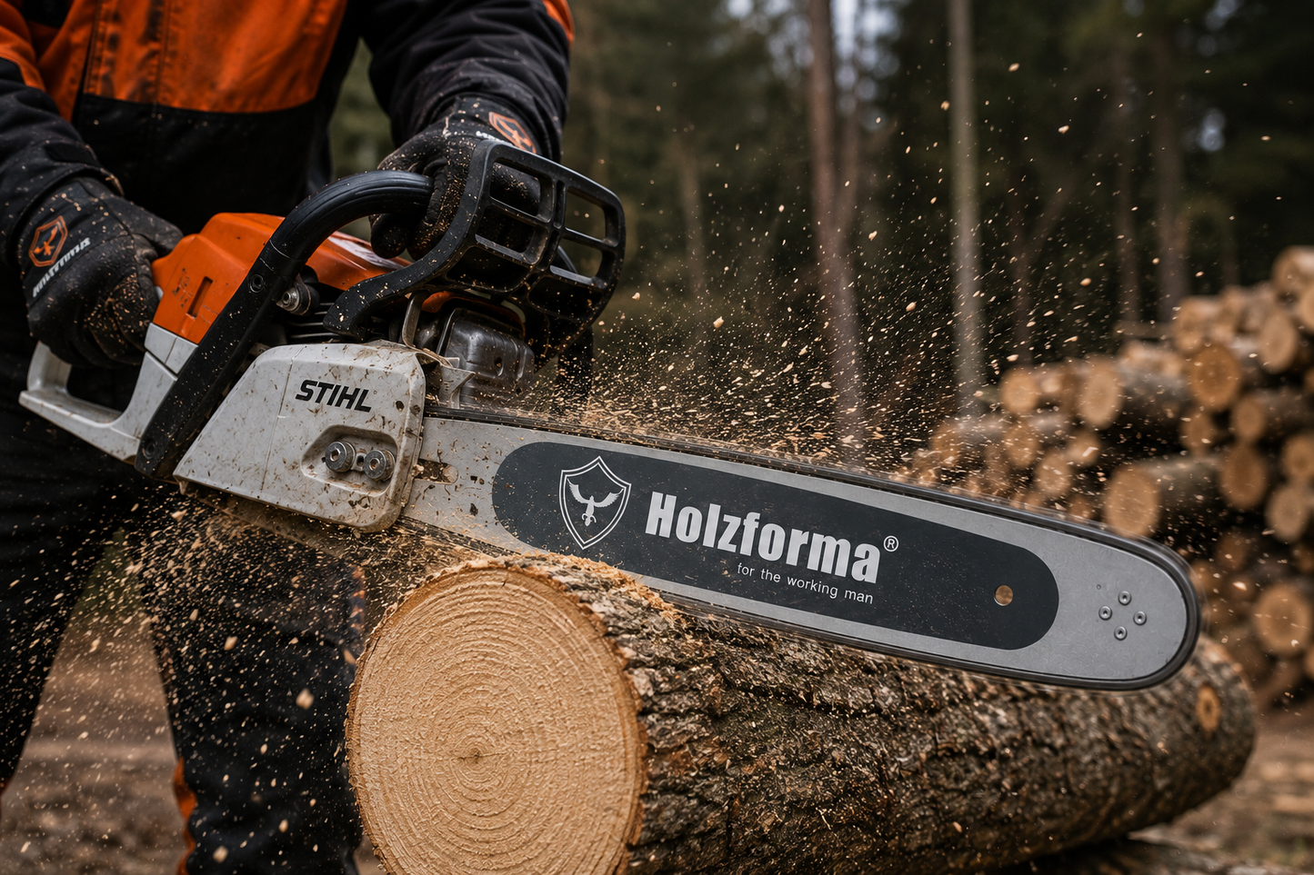 Holzfforma® Führungsschiene  3/8" 63cm 1,6mm .063" 25 Zoll 84TG passend für Stihl